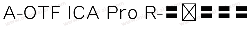 A-OTF ICA Pro R字体转换